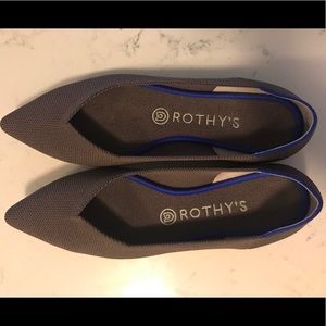 Rothy’s 8.5 Mink Pointed Toe Flats